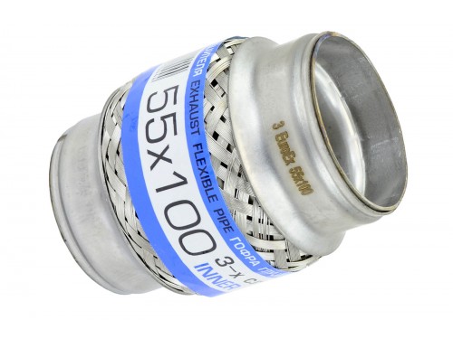 Гофра глушителя 55x100 (3-х слойная) EuroEx
