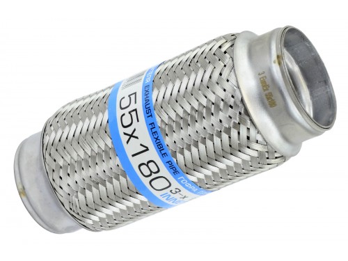 Гофра глушителя 55x180 (3-х слойная) EuroEx
