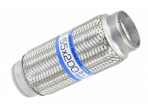 Гофра глушителя 55x200 (3-х слойная) EuroEx