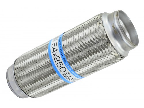 Гофра глушителя 64x250 (3-х слойная) EuroEx
