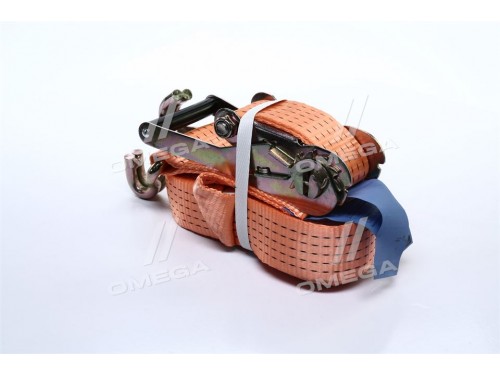 Стяжка груза, 5t. 50mm.x8m.(0.5+7.5) пластик. ручка <ДК>