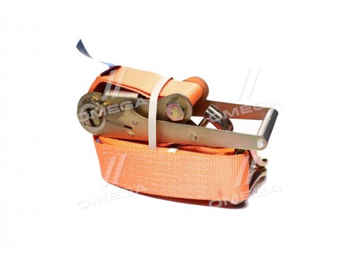 Стяжка груза, 10t. 75mm.x10m. (0.5+9.5) металл. ручка <ДК>