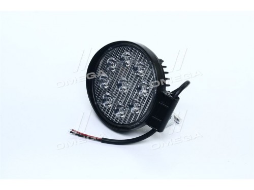 Фара LED дополнительная 12/24V, 9*3W, D=112 мм <Tempest>