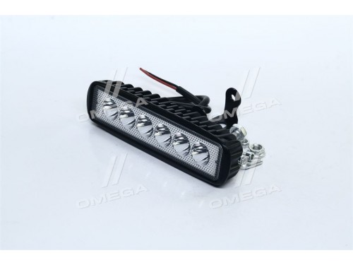 Фара LED дополнительная 12/24V, 6*3W, 157*42*40mm <Tempest>