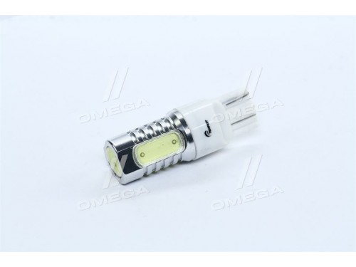 Лампа LED б/ц двухконтактный габарит, T20-7440 стоп (4SMD) Мега-LED W3x16q 12V WHITE <TEMPEST>