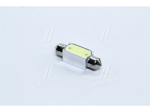 Лампа LED Софитные C5W 12V T11x36-S8.5 (1SMDx3chips) Мега-LED WHITE <TEMPEST>