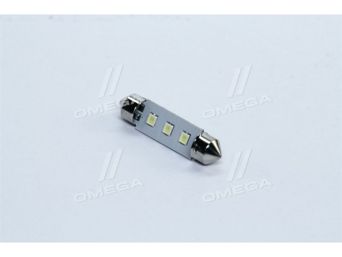 Лампа LED Софитные C5W 12V Т11x39-S8.5 (3 SMD, размер 3528) WHITE <TEMPEST>