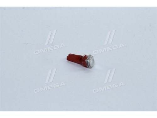 Лампа LED б/ц приборная панель, подсветка кнопок Т5-02 (1SMD) W2,0х4,6d красная 12V <TEMPEST>
