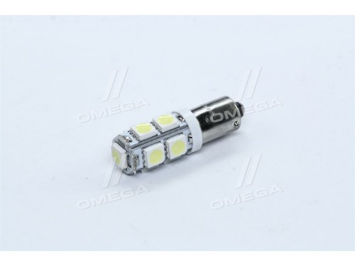 Лампа LED габарит, посветка приборной панели T8-03 9SMD (размер 5050) T4W (BA9s) белый 24V <TEMPEST>