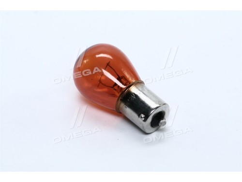 Лампа указателей поворотов и стоп-сигналов оранж. BA15s Amber 12V P21W <ДК>